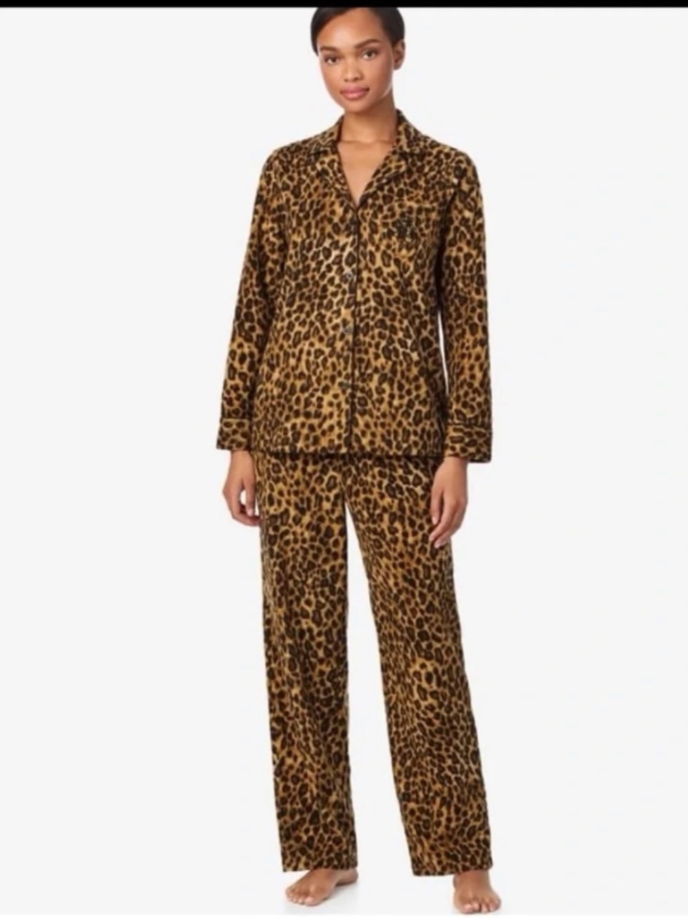 Lauren Ralph Lauren women’s 2-pc long sleeve natch collar pajama